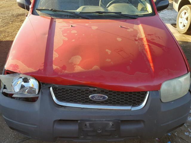 1FMCU03131KF36027 - 2001 FORD ESCAPE XLT RED photo 7