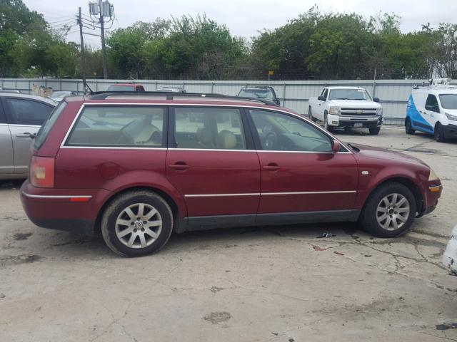 WVWVD63B33E147883 - 2003 VOLKSWAGEN PASSAT GLS MAROON photo 9