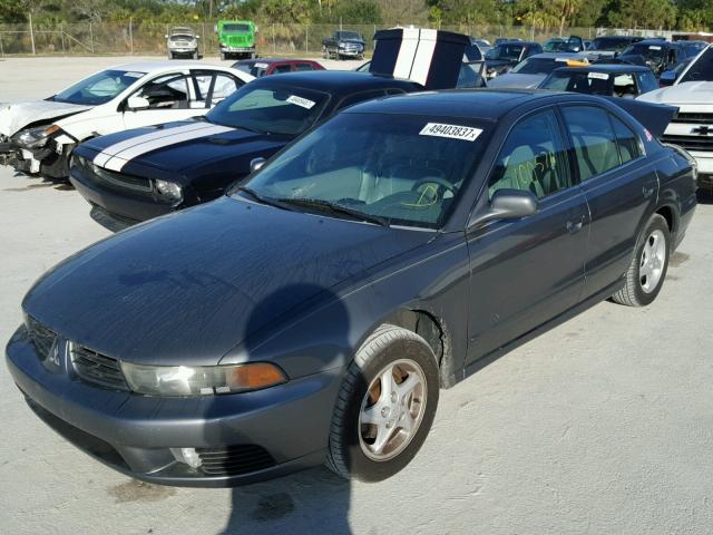 4A3AA46G62E064219 - 2002 MITSUBISHI GALANT ES GRAY photo 2