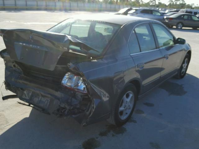 4A3AA46G62E064219 - 2002 MITSUBISHI GALANT ES GRAY photo 4