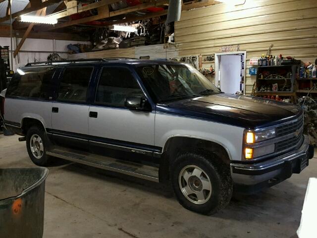 1GNFK16K9PJ393026 - 1993 CHEVROLET SUBURBAN K BLUE photo 1