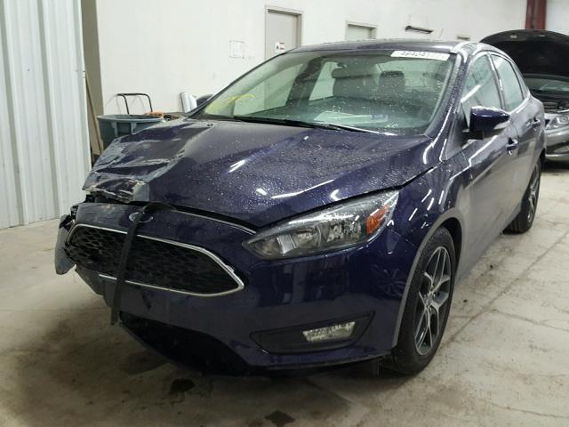 1FADP3H20HL237253 - 2017 FORD FOCUS SEL BLUE photo 2