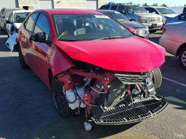 2T1BURHE6GC605383 - 2016 TOYOTA COROLLA L RED photo 1