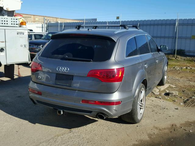 WA1DGAFE3BD007195 - 2011 AUDI Q7 PRESTIG GRAY photo 4