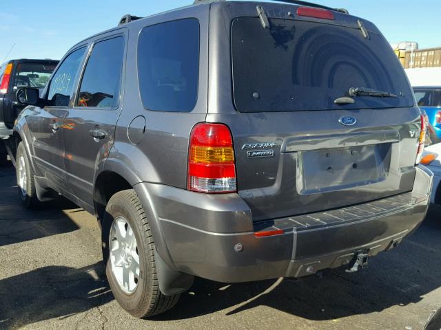 1FMYU04136KA76508 - 2006 FORD ESCAPE LIM GRAY photo 3