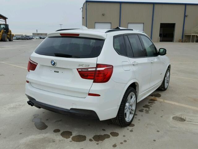 5UXWX9C54E0D18164 - 2014 BMW X3 XDRIVE2 WHITE photo 4