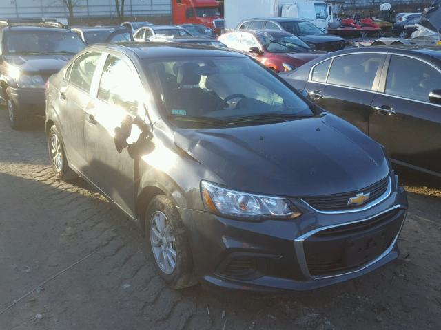 1G1JD5SG4H4149007 - 2017 CHEVROLET SONIC LT GRAY photo 1