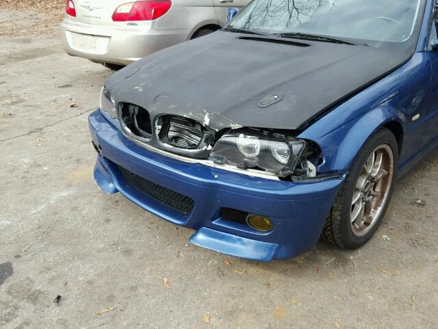 WBABN53471JU24225 - 2001 BMW 330 CI BLUE photo 9