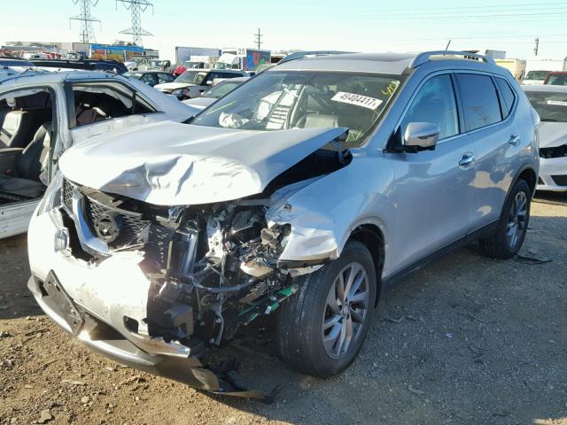 5N1AT2MT3GC735846 - 2016 NISSAN ROGUE S SILVER photo 2