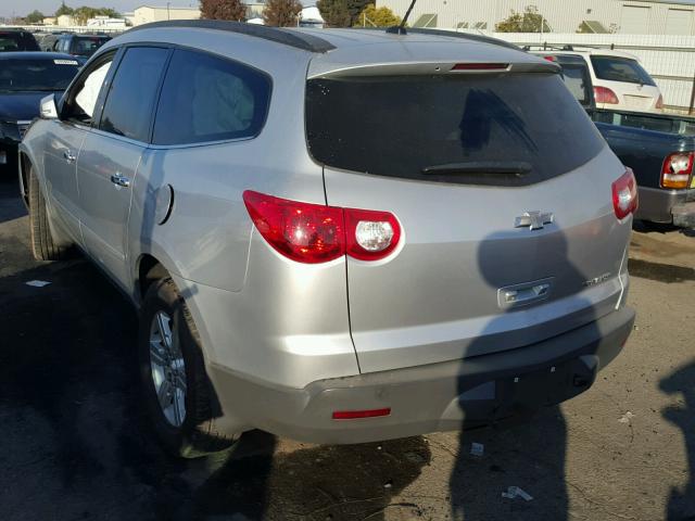 1GNKRJED9CJ352001 - 2012 CHEVROLET TRAVERSE L SILVER photo 3