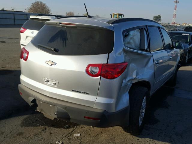 1GNKRJED9CJ352001 - 2012 CHEVROLET TRAVERSE L SILVER photo 4