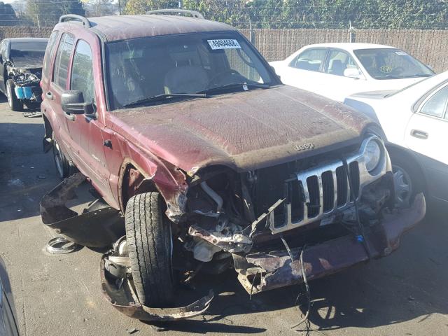 1J4GL58KX2W142648 - 2002 JEEP LIBERTY LI MAROON photo 1