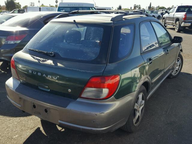 JF1GG68532H813016 - 2002 SUBARU IMPREZA OU GREEN photo 4