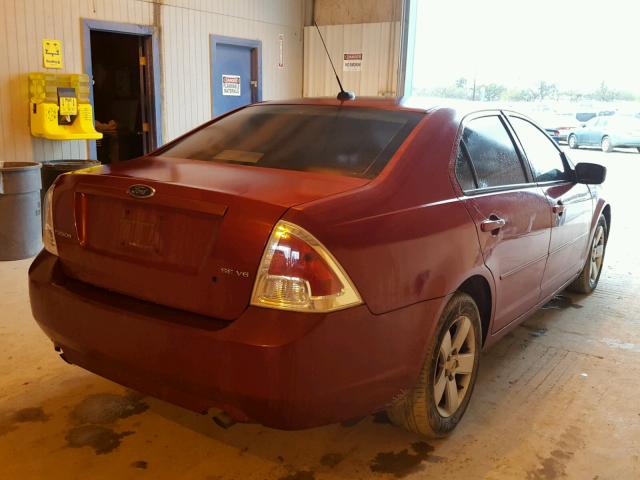 3FAHP07179R114870 - 2009 FORD FUSION SE RED photo 4