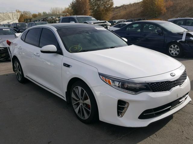 5XXGV4L21GG028323 - 2016 KIA OPTIMA SXL WHITE photo 1