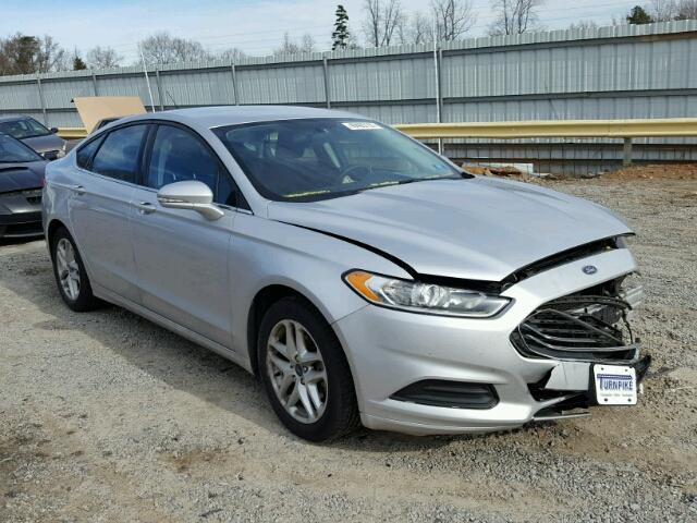 1FA6P0HD1E5399174 - 2014 FORD FUSION SE SILVER photo 1