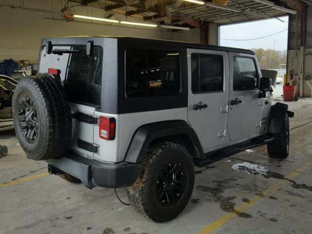 1J4BA3H18BL623446 - 2011 JEEP WRANGLER U SILVER photo 4