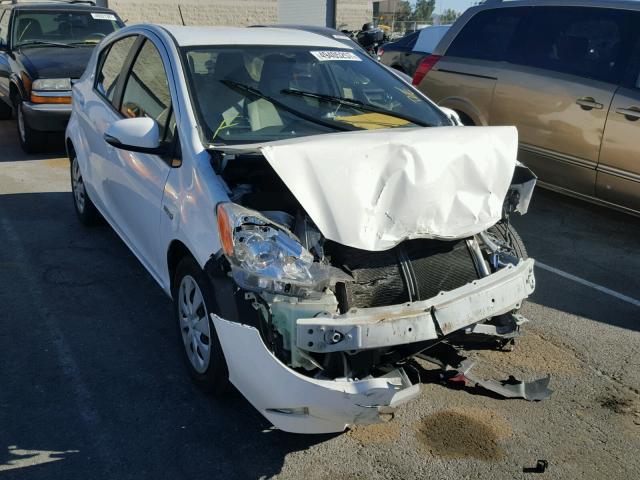 JTDKDTB38C1524176 - 2012 TOYOTA PRIUS C WHITE photo 1