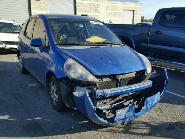 JHMGD38427S044445 - 2007 HONDA FIT BLUE photo 1