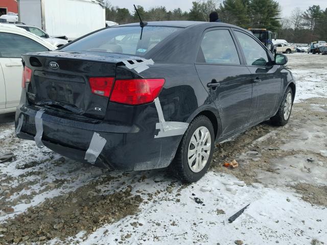 KNAFU4A24C5634745 - 2012 KIA FORTE EX BLACK photo 4