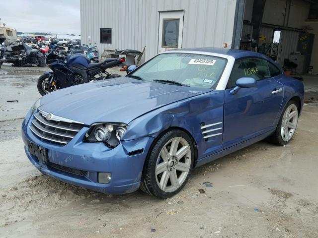 1C3AN69L46X063547 - 2006 CHRYSLER CROSSFIRE BLUE photo 2