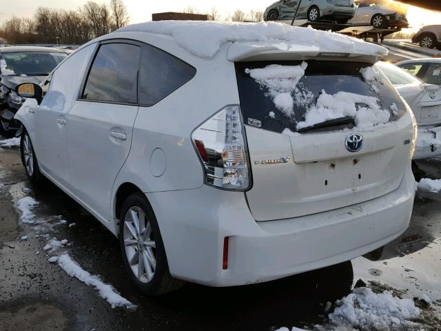 JTDZN3EU7C3015572 - 2012 TOYOTA PRIUS V WHITE photo 3