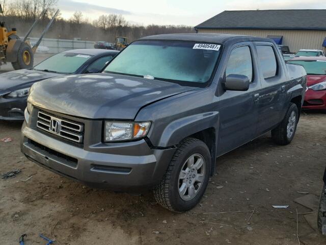 2HJYK16567H509856 - 2007 HONDA RIDGELINE GRAY photo 2