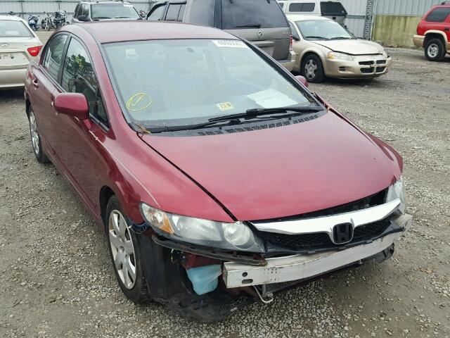 2HGFA1F57AH556000 - 2010 HONDA CIVIC LX RED photo 1