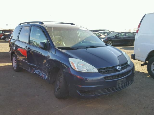 5TDZA23C74S033330 - 2004 TOYOTA SIENNA CE BLUE photo 1