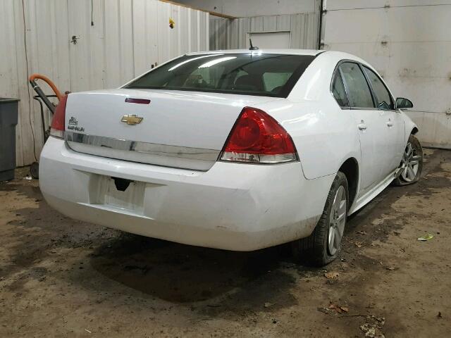 2G1WA5EN5A1222802 - 2010 CHEVROLET IMPALA LS WHITE photo 4