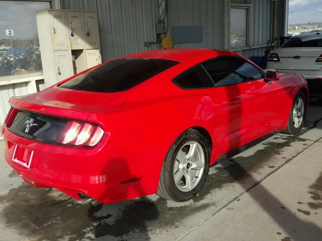 1FA6P8AM0H5290749 - 2017 FORD MUSTANG RED photo 4