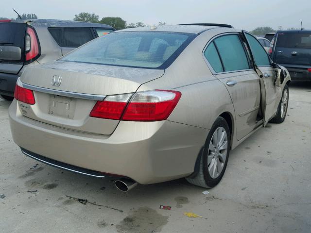 1HGCR2F81EA161679 - 2014 HONDA ACCORD EXL BEIGE photo 4