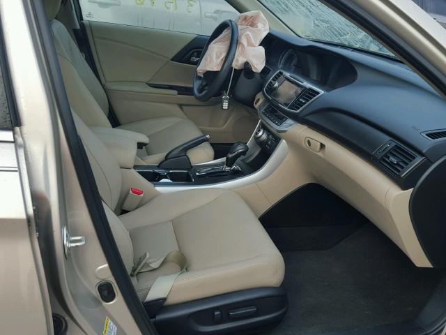 1HGCR2F81EA161679 - 2014 HONDA ACCORD EXL BEIGE photo 5