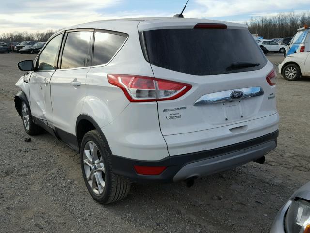 1FMCU0HX9DUB50802 - 2013 FORD ESCAPE SEL WHITE photo 3