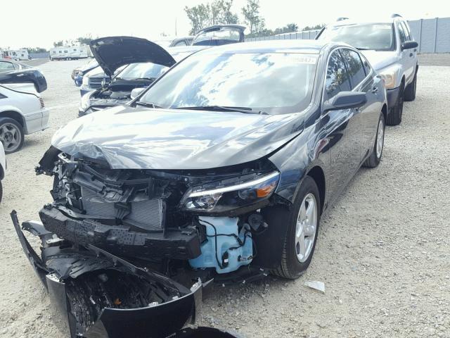 1G1ZB5ST8HF285490 - 2017 CHEVROLET MALIBU LS GRAY photo 2