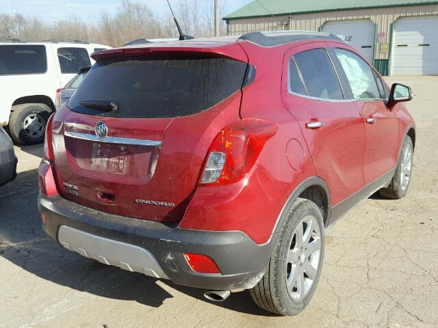 KL4CJCSB2EB552244 - 2014 BUICK ENCORE RED photo 4