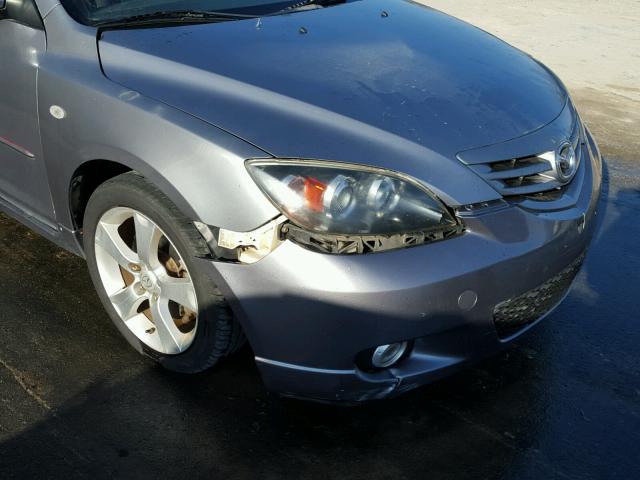 JM1BK343241148322 - 2004 MAZDA 3 HATCHBAC GRAY photo 9