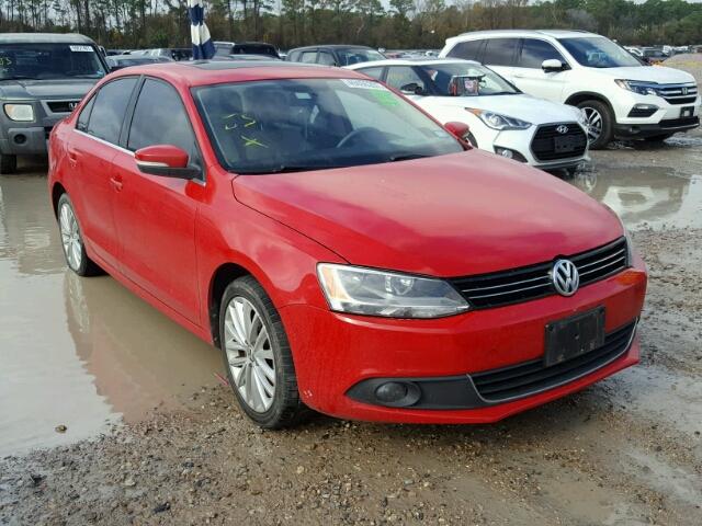 3VWLX7AJ4CM301412 - 2012 VOLKSWAGEN JETTA SEL RED photo 1