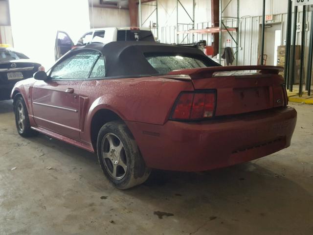 1FAFP44453F450440 - 2003 FORD MUSTANG RED photo 3