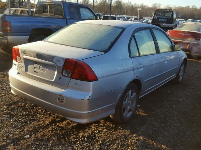 2HGES26764H620273 - 2004 HONDA CIVIC EX SILVER photo 4