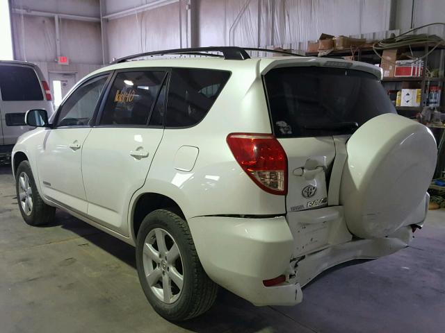 JTMZK31V575010730 - 2007 TOYOTA RAV4 LIMIT WHITE photo 3