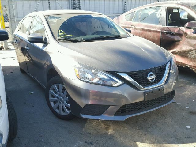 3N1AB7AP6GY322356 - 2016 NISSAN SENTRA S GRAY photo 1