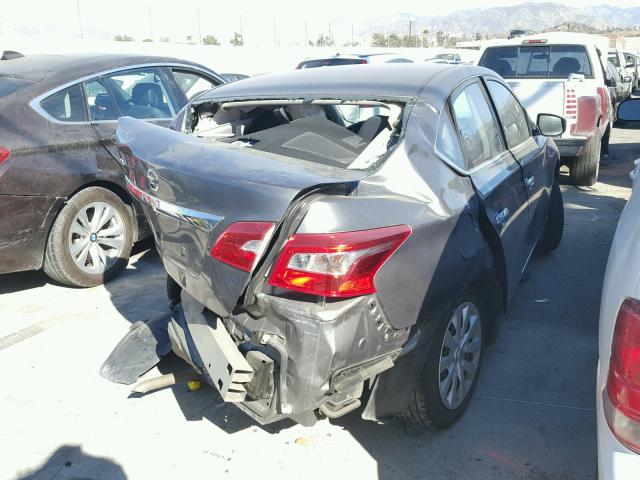 3N1AB7AP6GY322356 - 2016 NISSAN SENTRA S GRAY photo 4