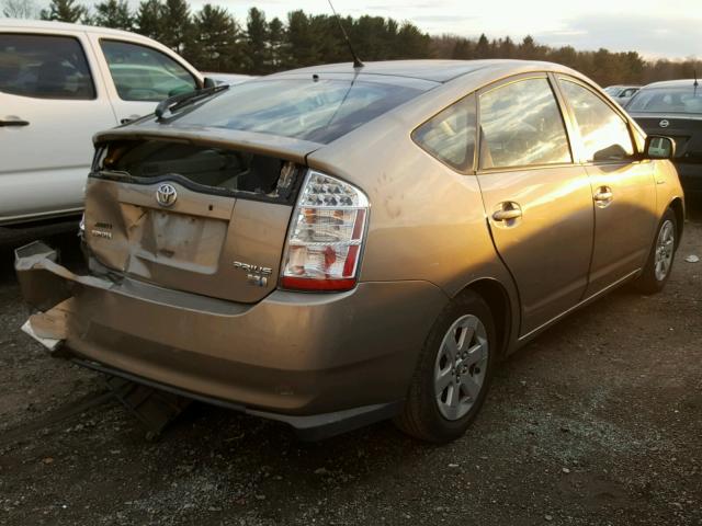 JTDKB20U583305389 - 2008 TOYOTA PRIUS TAN photo 4