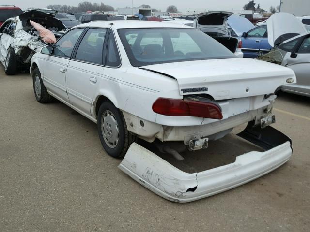 1FALP5246SG165637 - 1995 FORD TAURUS GL WHITE photo 3