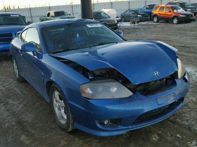 KMHHN65D36U225769 - 2006 HYUNDAI TIBURON SE BLUE photo 1