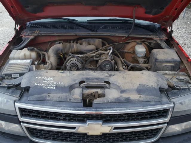 3GCEC14X26G274413 - 2006 CHEVROLET SILVERADO RED photo 7