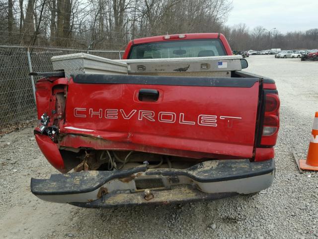 3GCEC14X26G274413 - 2006 CHEVROLET SILVERADO RED photo 9