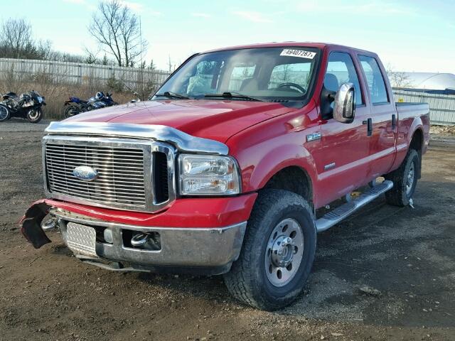 1FTSW21P86EA80318 - 2006 FORD F250 SUPER RED photo 2