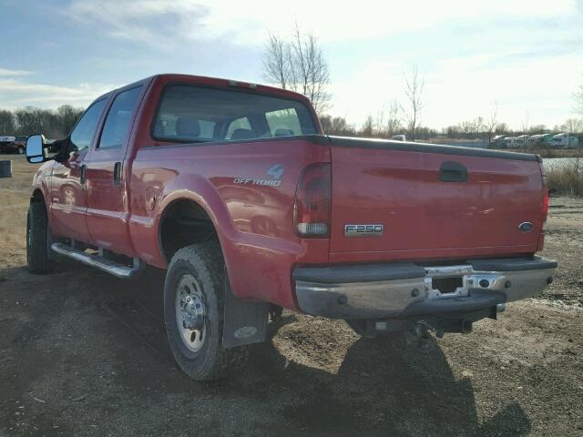 1FTSW21P86EA80318 - 2006 FORD F250 SUPER RED photo 3